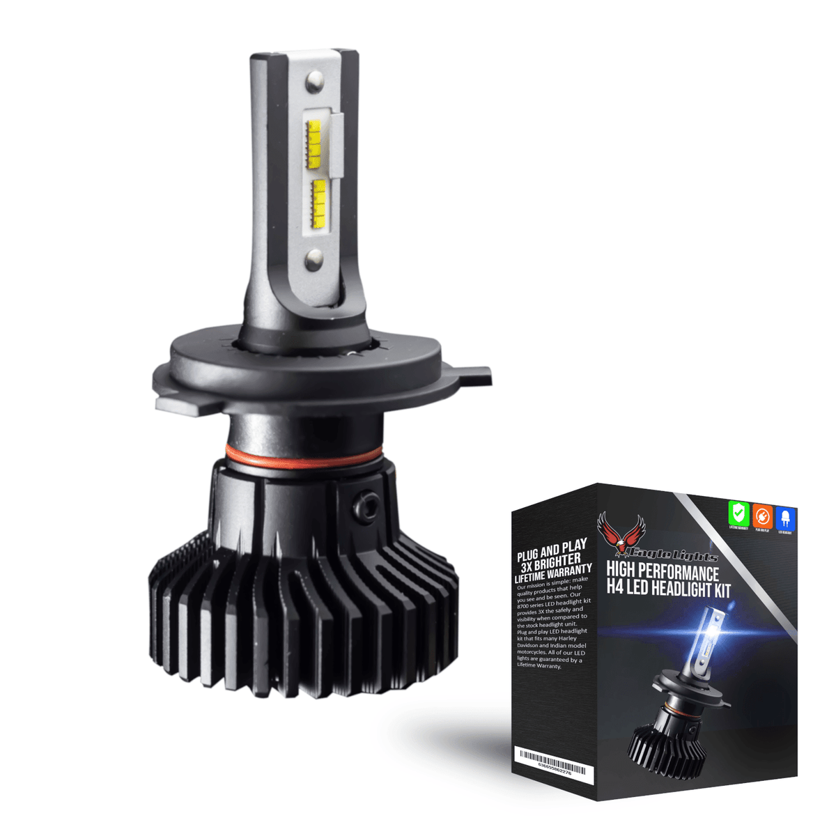 Eagle Lights Infinity Beam H4 / 9003 LED Headlight Bulb for Buell Motorcycles