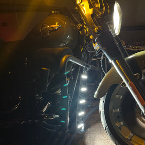 Eagle Lights LUMENSHIELD Chin Spoiler / Radiator Guard with LED Light Bars for 2018+ Harley Davidson Softail Models