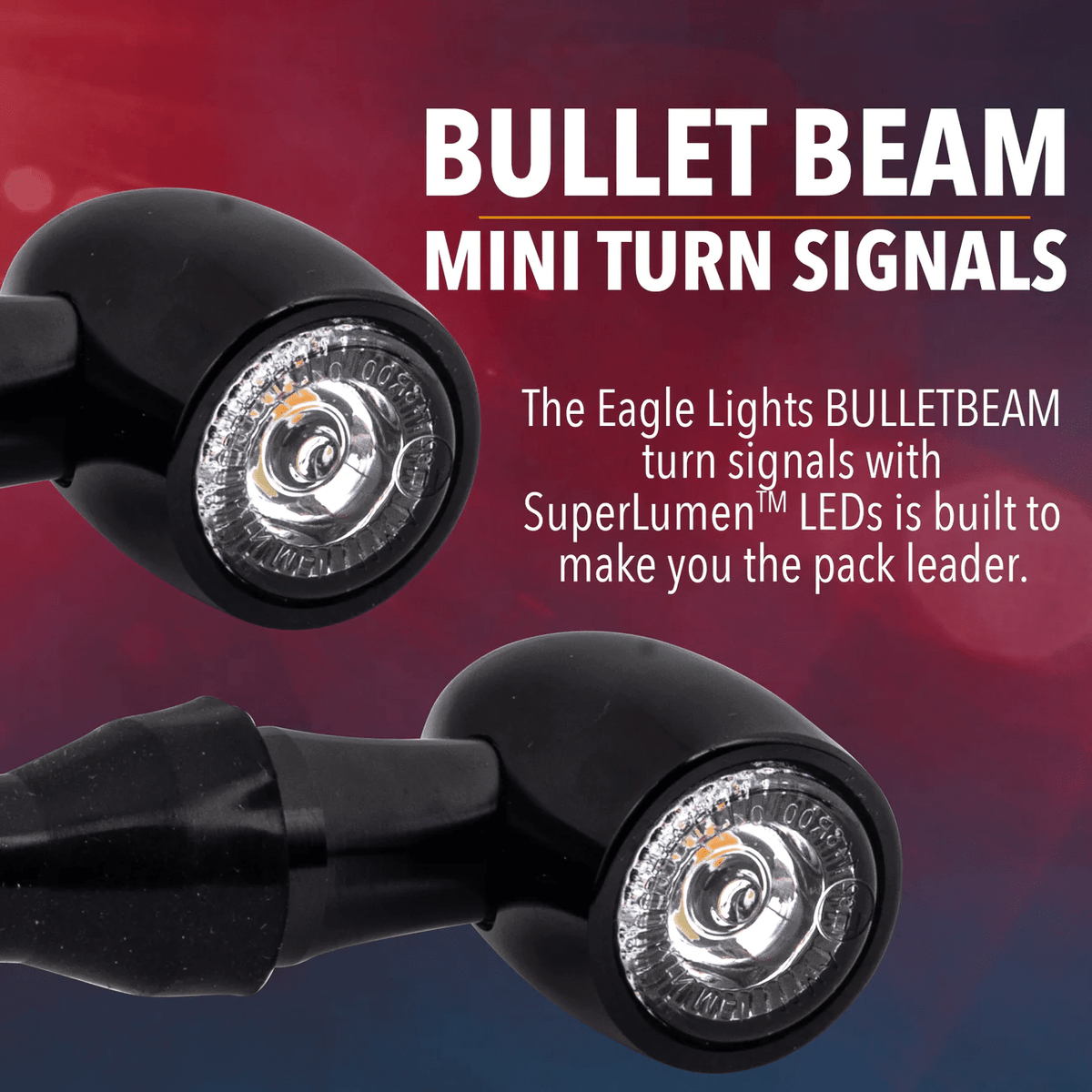 Eagle Lights BULLETBEAM Rear LED Turn Signals with Running Lights and Brake Lights - 2 Lights