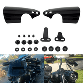 Eagle Lights HANDSHIELD Club Style Hand Guards for 2018 - 2023 Harley Davidson Fat Bob, Low Rider, Low Rider S, Softail Slim