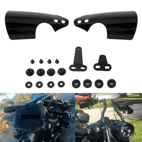 Eagle Lights HANDSHIELD Club Style Hand Guards for 2018 - 2023 Harley Davidson Fat Bob, Low Rider, Low Rider S, Softail Slim