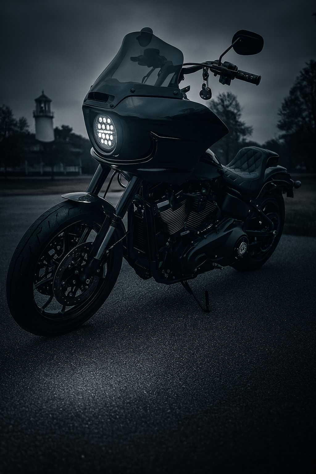 Eagle Lights 5 3/4" Slim Line LED Headlight Kit for Harley-Davidson® Low Rider ST Models with Adapter Bracket