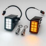 Eagle Lights BLACKBOLT LED Front Turn Signals with Full Running Light for Low Rider Models
