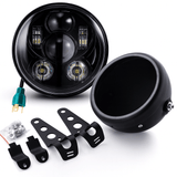 Eagle Lights LED Headlight and Mounting Kit for Honda Shadow Spirit / Rebel