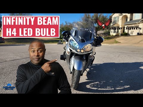 Eagle Lights Infinity Beam H7 LED Headlight Bulb for BMW Motorcycles - 2 Pack (High and Low Beam)