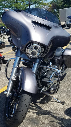 Eagle Lights 7" LED Headlight For Harley Davidson and Indian Motorcycles - Chrome / Generation II