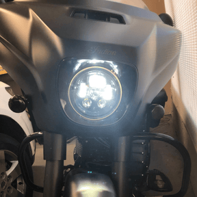Eagle Lights 7" LED Headlight Kit for Harley Davidson and Indian Motorcycles - Generation III / Black
