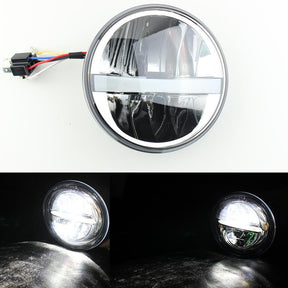 5 ¾” Halo & DRL LED Headlights - Eagle Lights 5 3/4" Complex Reflector LED Headlight