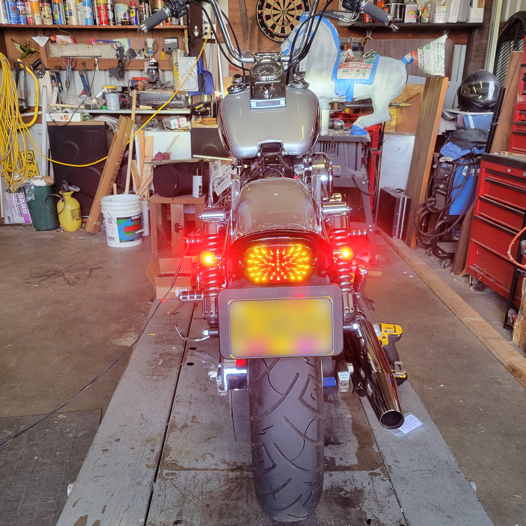 Eagle Lights Low Profile LED Brake Light with Built In LED Turn Signal Kit for Harley Davidson Motorcycles