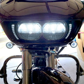 Eagle Lights Vent Insert Midnight Edition LED Running Lights and Turn Signals for Harley Davidson Road Glide Motorcycles