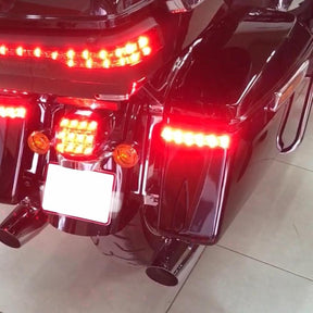 Eagle Lights Saddlebag LED Tail Lights with Turn Signals, Running Lights and Brake Lights for 2014 to Current Harley Davidson Touring Models
