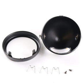 Replacement Headlight Buckets - Eagle Lights 5 3/4" Meteor Headlight Bucket Housing For Motorcycles With 32MM To 40MM Fork Tubes