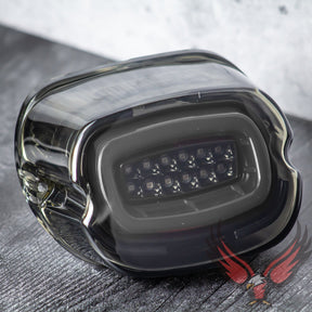 Eagle Lights HALOS Layback LED Tail Light with Turn Signals for Harley Davidson Motorcycles