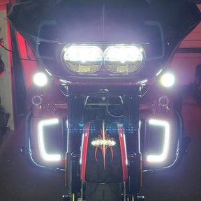 Eagle Lights SUNBURST Lower Fairing Grill LED Lights for Harley Davidson Motorcycles
