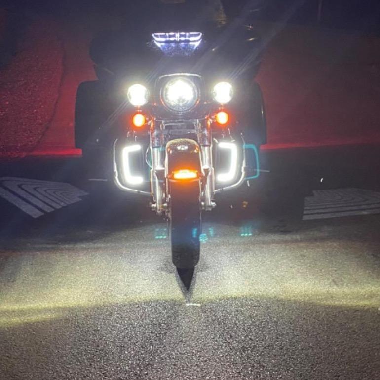 Eagle Lights SUNBURST Lower Fairing Grill LED Lights for Harley Davidson Motorcycles
