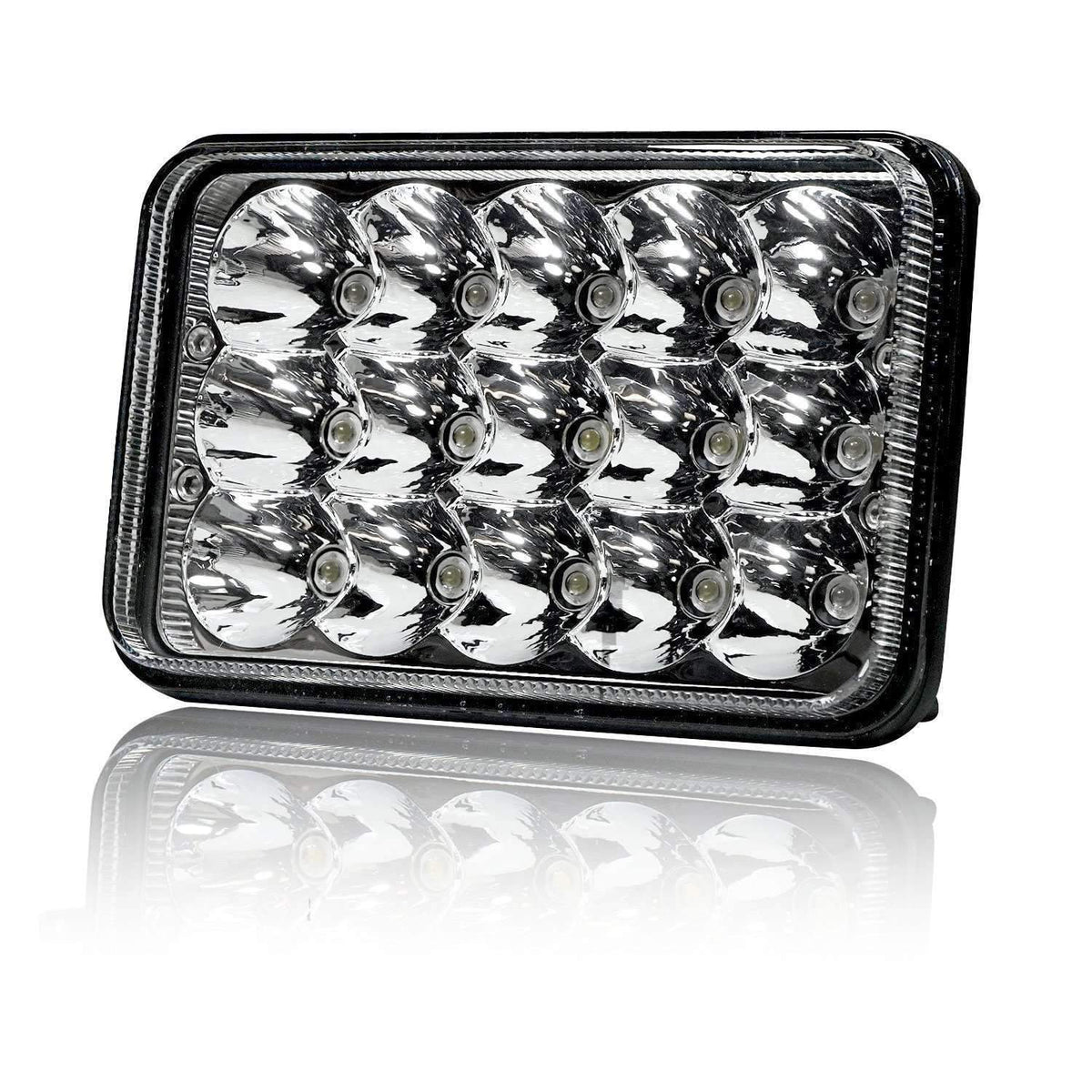 4 X 6 LED Headlights - Eagle Lights 4x6 45W LED Headlights Sealed Beam Replacement For H4651 H4652 H4656 H4666 H6545 And More - 2 Pieces