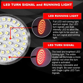2” LED Rear Turn Signals - Eagle Lights Generation II LED Premium Rear Turn Signals With Full Brake Light