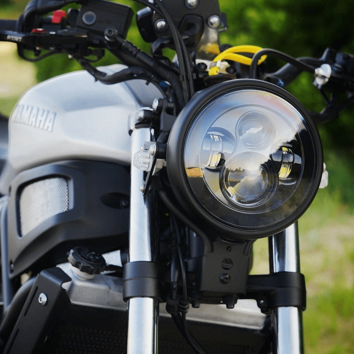 Eagle Lights 7" LED Headlight for Harley Davidson and Indian Motorcycles - Generation I / Black Kit