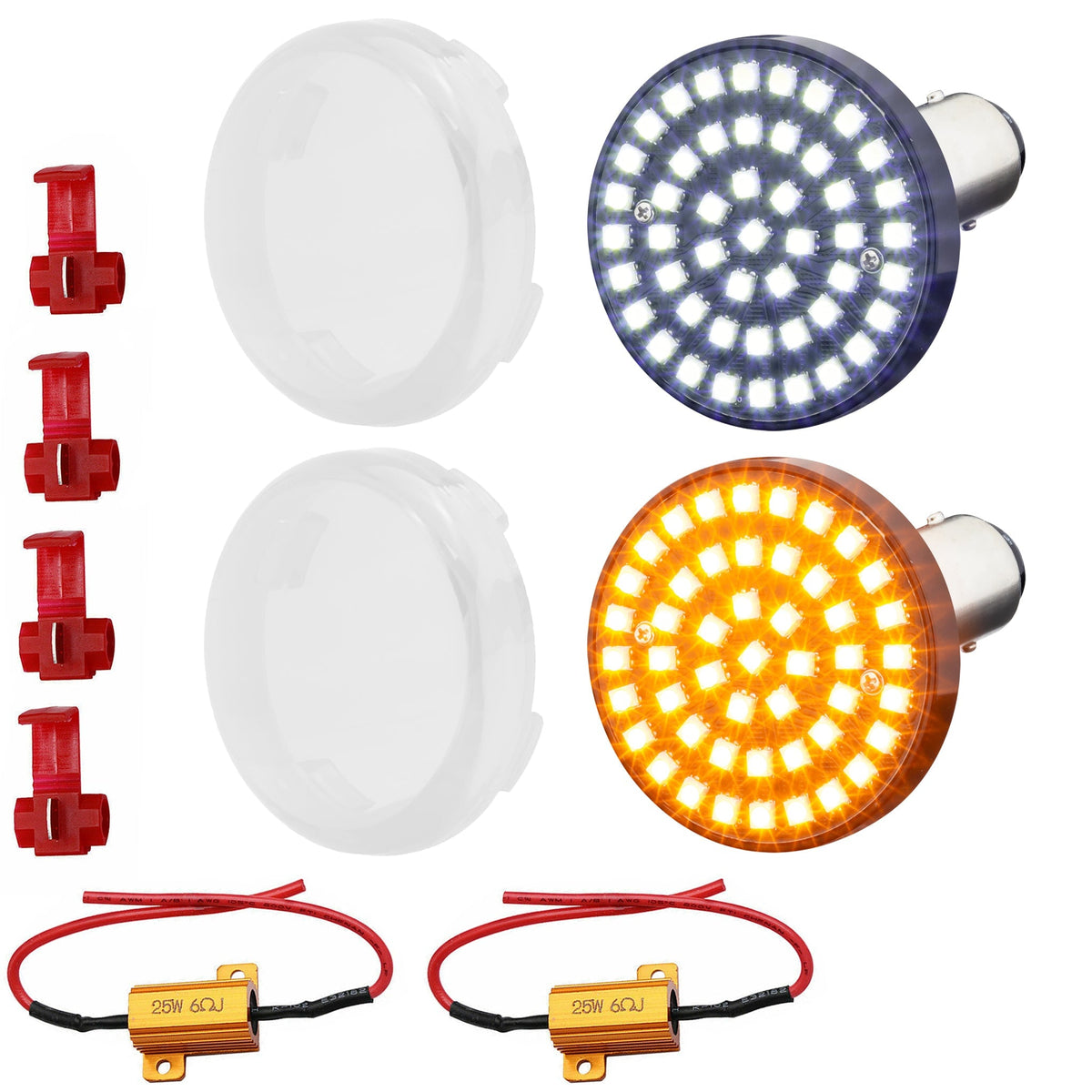 Eagle Lights SUNBURST 2" Front LED Turn Signals For Harley Davidson