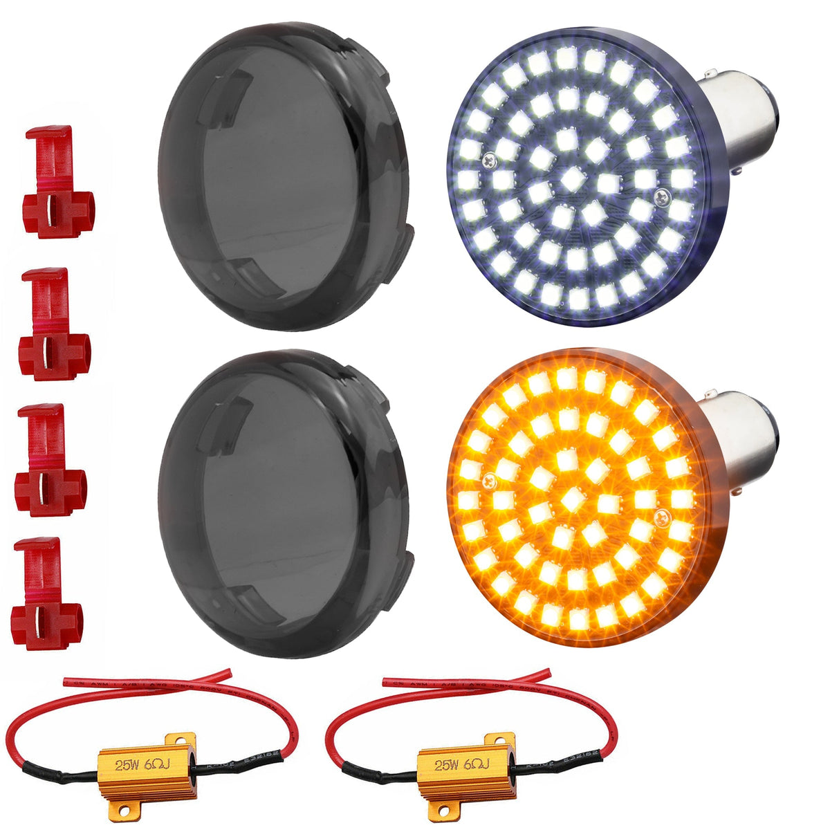 Eagle Lights SUNBURST 2" Front LED Turn Signals For Harley Davidson