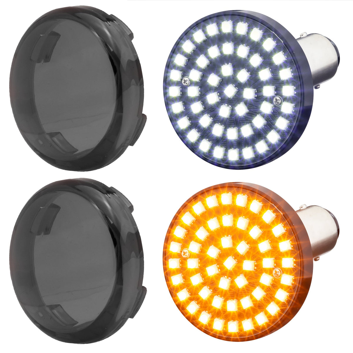 Eagle Lights SUNBURST 2" Front LED Turn Signals For Harley Davidson
