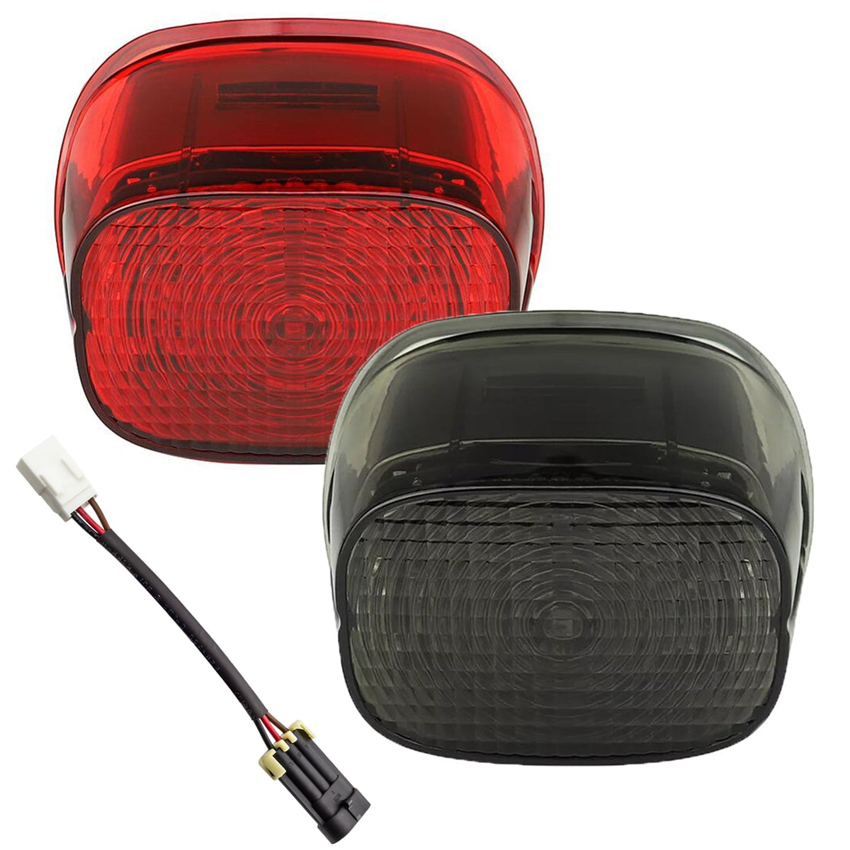 Eagle Lights Flashing Strobe Squareback LED Tail Brake Light Kit for Harley Davidson Street Glide ST and Road Glide ST - No Window