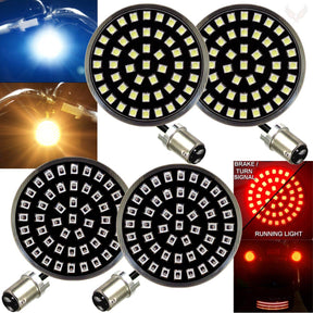 Eagle Lights Generation II Midnight Edition Turn Signals (Front (1157) and Rear (1157) LED Turn Signal Kit)