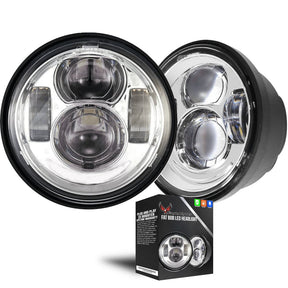 Eagle Lights Dual LED Headlight Kit for 2008 - 2017 Harley Davidson Fat Bob Models