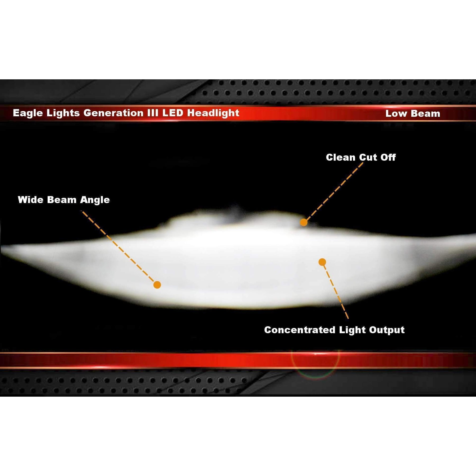 5 ¾” LED Headlights - Eagle Lights 5 3/4" 8900 Series Generation III LED Projection Headlight*
