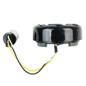 Eagle Lights 2” Infinity Beam Front LED Turn Signals with Integrated Trim Rings and White Halo Running Lights for Harley Davidson Motorcycles