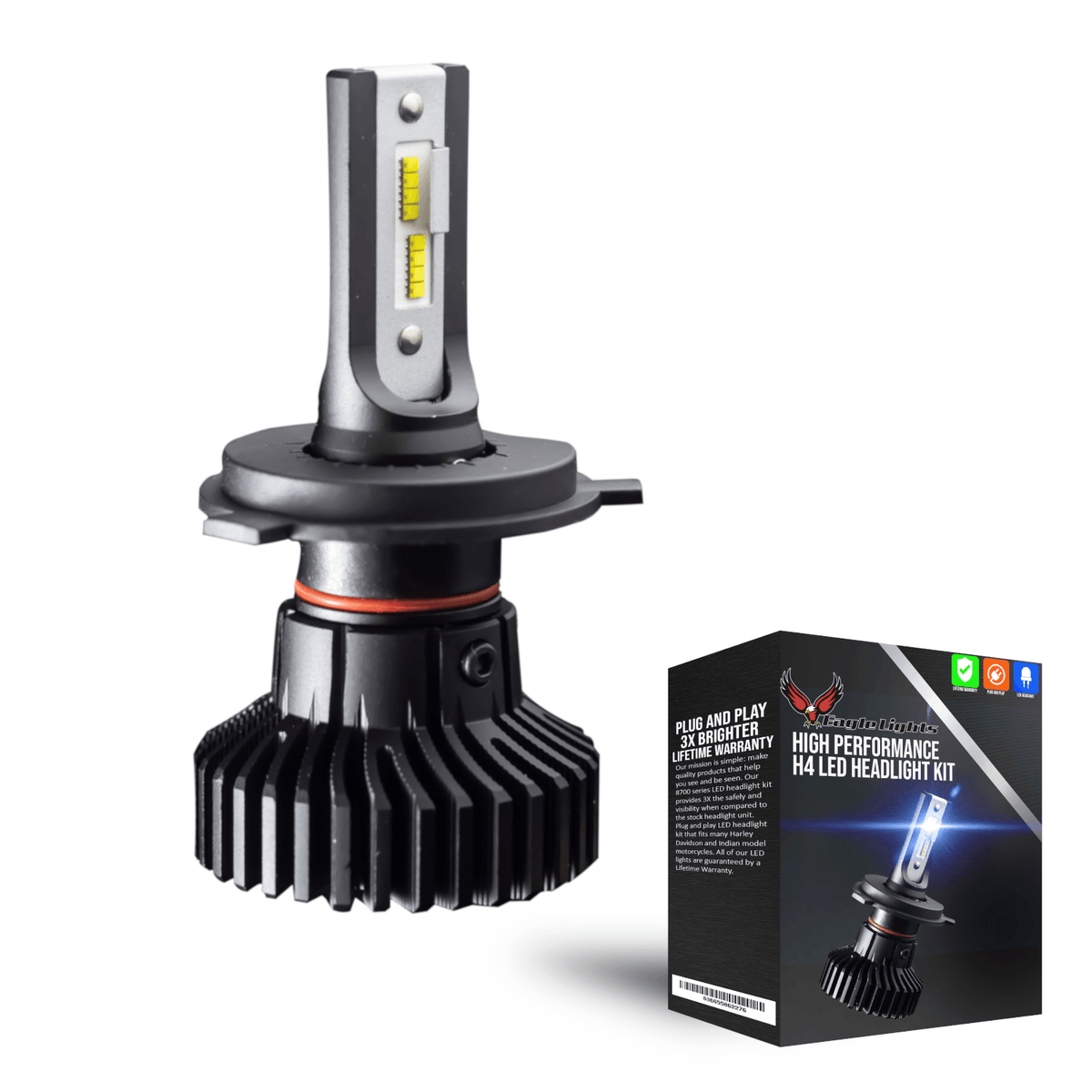Eagle Lights Infinity Beam H4 LED Headlight Bulb for BMW Motorcycles