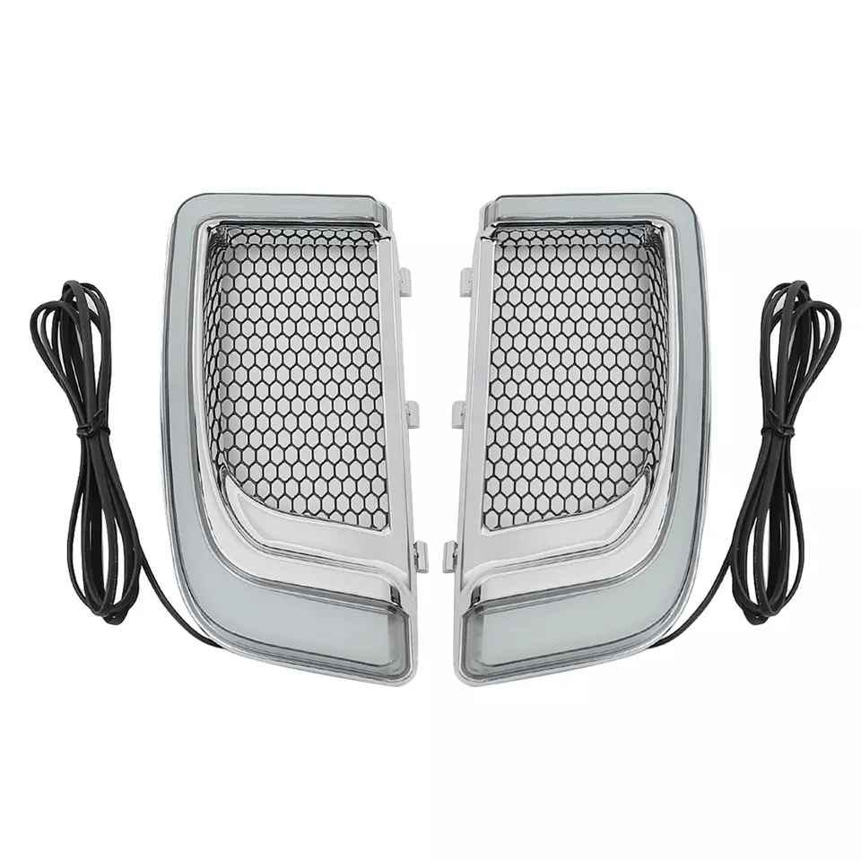 Harley Davidson Eagle Lights Sunburst Lower Fairing Grill LED Lights for Harley Davidson Motorcycles GRL 01