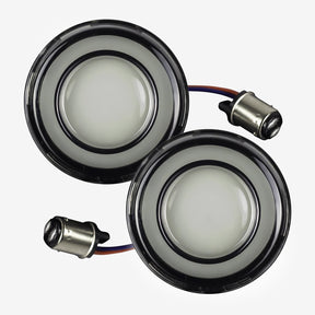 Eagle Lights HALOS 2" Front and Rear LED Turn Signals for Harley Davidson Motorcycles - Front (1157) / Rear (1156)