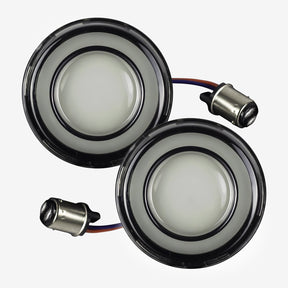 Eagle Lights HALOS 2" Front and Rear LED Turn Signals for Harley Davidson Motorcycles - Front (1157) / Rear (1157)
