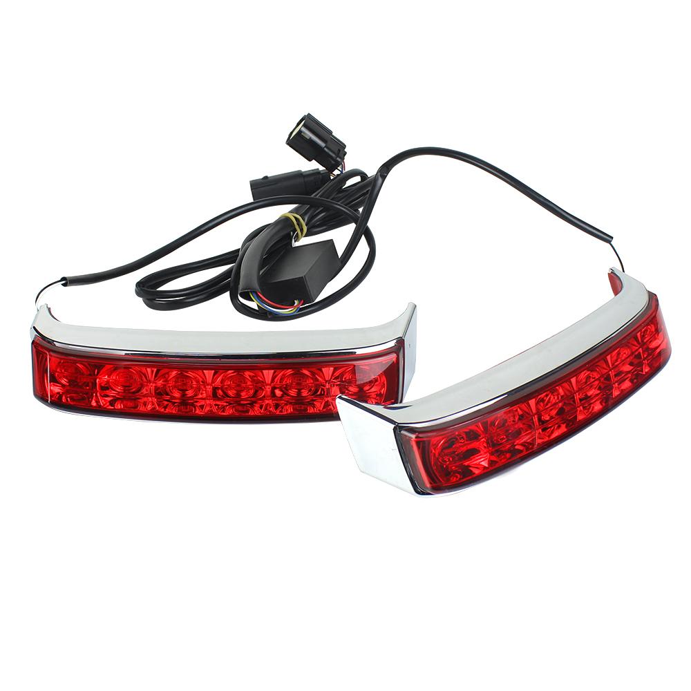 Eagle Lights Saddlebag LED Tail Lights with Turn Signals, Running Lights and Brake Lights for 2014 to Current Harley Davidson Touring Models