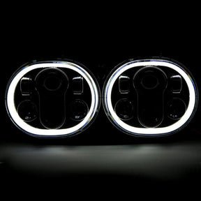 Road Glide LED Headlights - Eagle Lights Road Glide 1998 - 2013 LED Headlight W/Full Halo Ring- Harley Davidson*