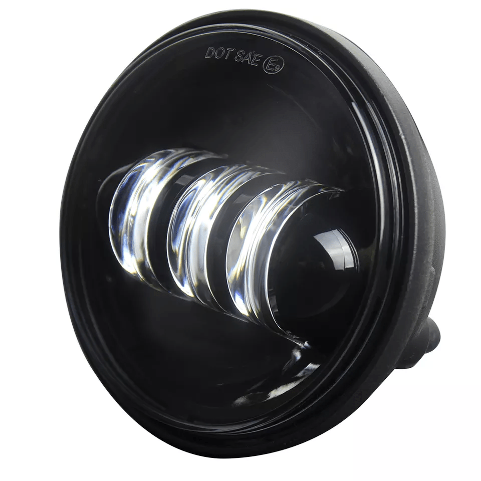 Eagle Lights 7" LED Headlight and 4.5" LED Passing Light Kit for Harley Davidson and Indian Motorcycles - Generation I / Black