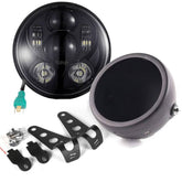 5 ¾” LED Headlights - Honda Shadow LED Headlight And Mounting Kit