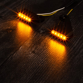 Eagle Lights SLIM LINE Front LED Turn Signals for Harley Davidson, Honda, Yamaha and Triumph Motorcycles