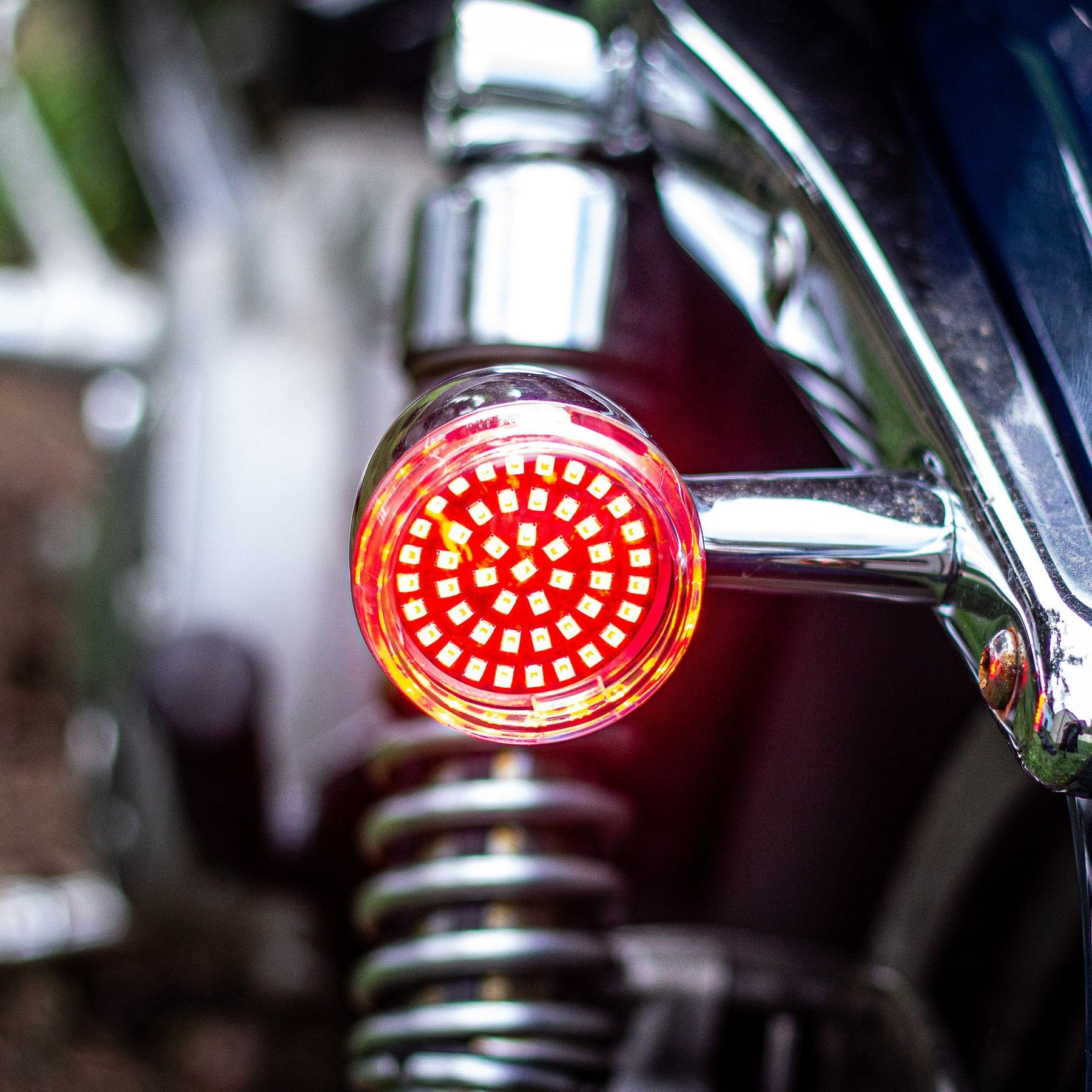 2” LED Rear Turn Signals - Eagle Lights SUNBURST Rear 2" LED Turn Signals For Harley Davidson