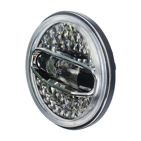 Jeep LED Lighting - Eagle Lights Sunburst Jeep Wrangler LED Headlights With Amber Turn Signals