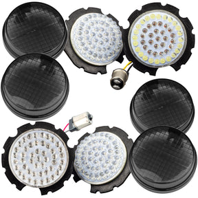 Eagle Lights 2” Front and Rear LED Turn Signal and Running Light Kit for Honda VTX - Generation I / 1157 Front / 1156 Amber Rear