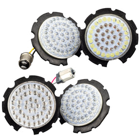 Eagle Lights 2” Front and Rear LED Turn Signal and Running Light Kit for Honda VTX - Generation I / 1157 Front / 1156 Amber Rear