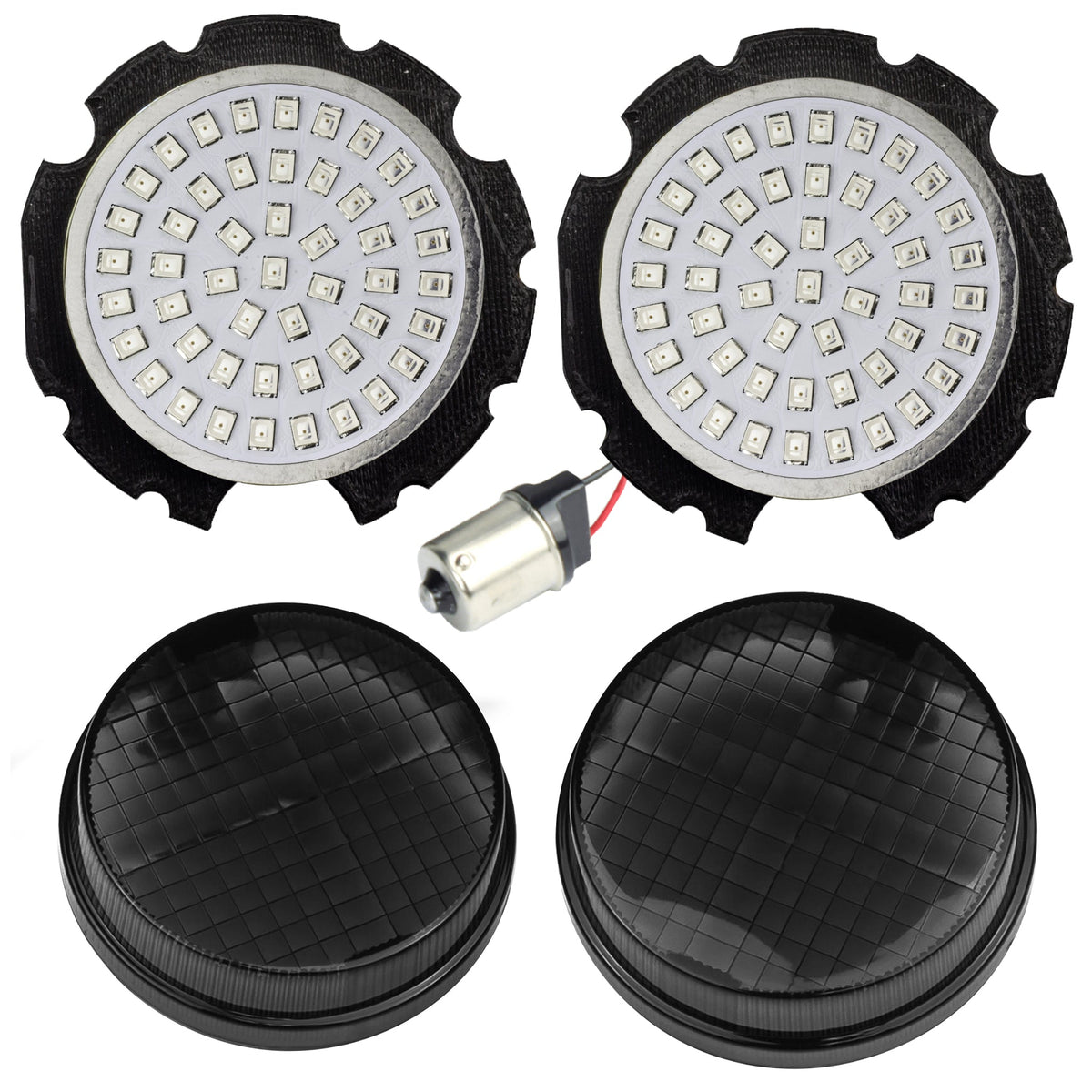 Eagle Lights Generation II Premium LED Rear Turn Signals for Honda VTX - Generation II / 1156 Base / Amber