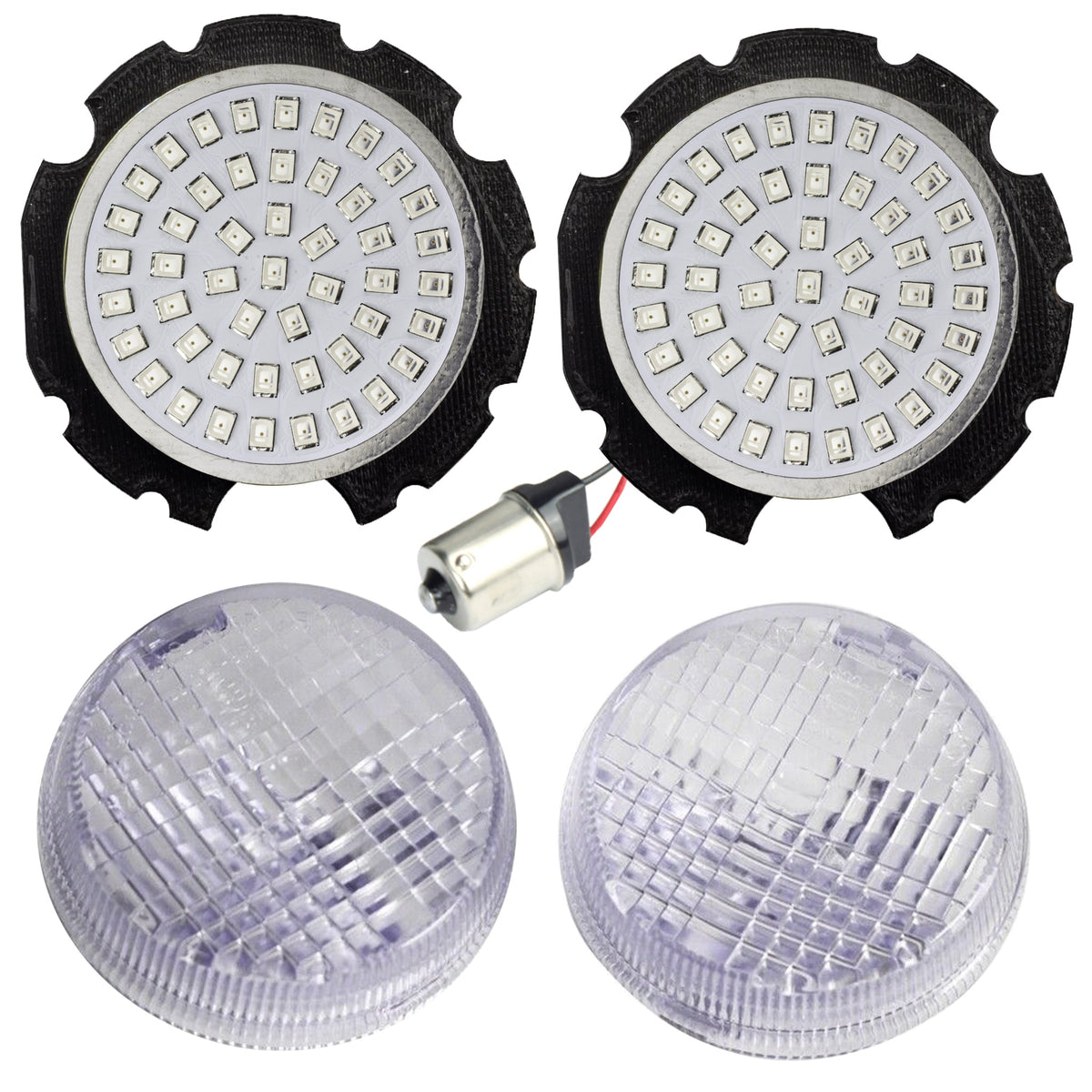 Eagle Lights Generation II Premium LED Rear Turn Signals for Honda VTX - Generation II / 1156 Base / Amber