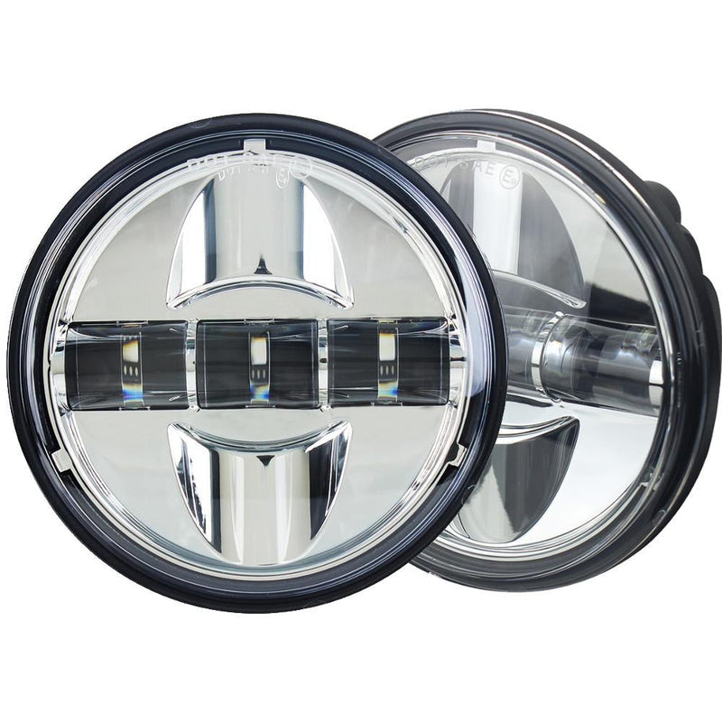 Eagle Lights 1997-2003 Honda Valkyrie Standard and Touring Models Round Projection LED 7" Headlight and 4.5" Passing Lights