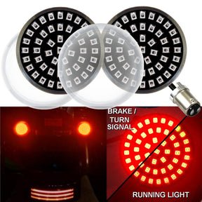 2” LED Front Turn Signals - Eagle Lights Generation II Midnight Edition Rear LED Turn Signals