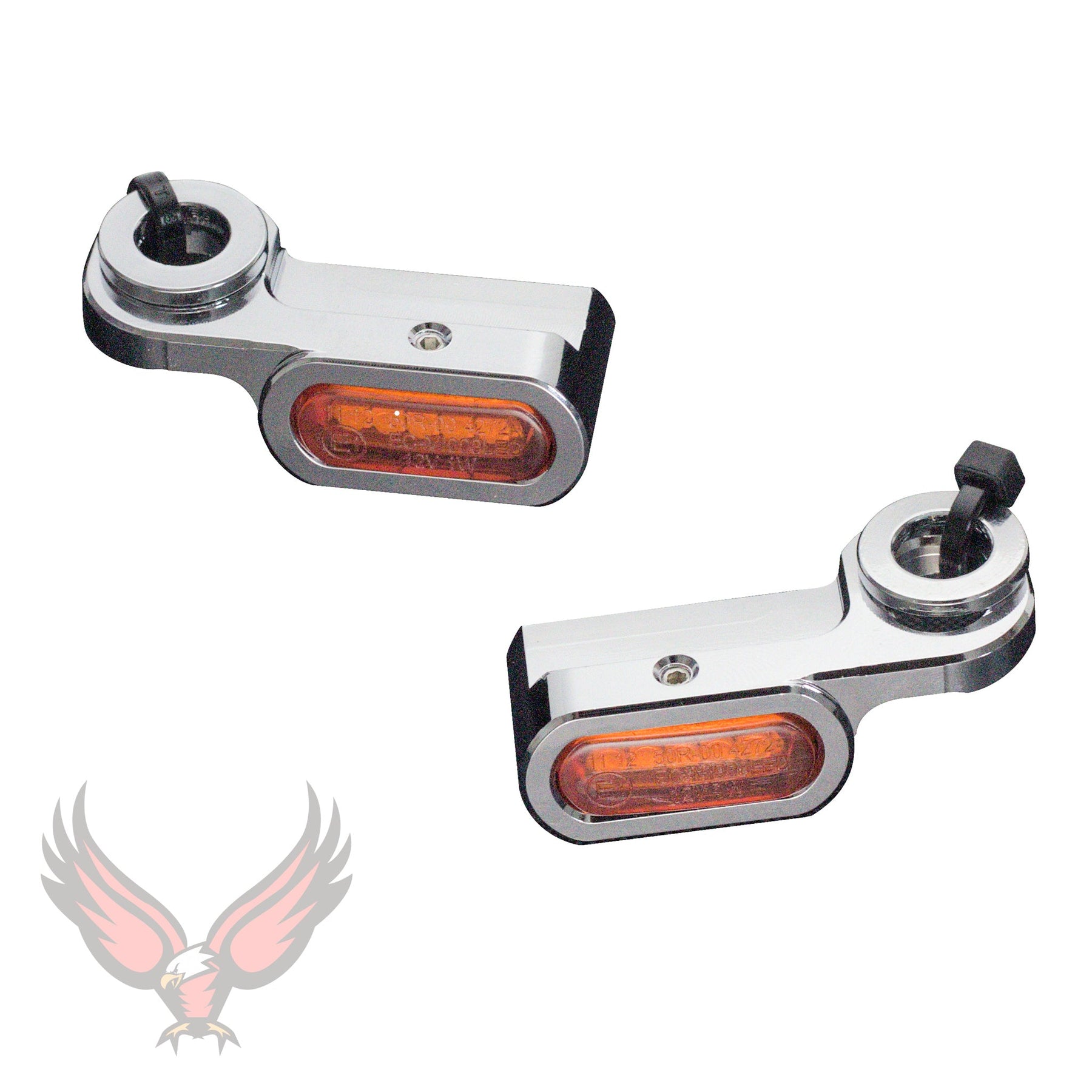 Eagle Lights SLIM LINE Front LED Turn Signals for Harley Davidson Touring Model Motorcycles