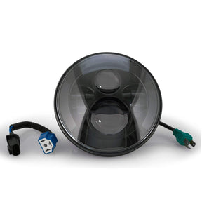 7” LED Headlights - Eagle Lights Black 7" Harley LED Projection Headlight For Harley Davidson Motorcycles*