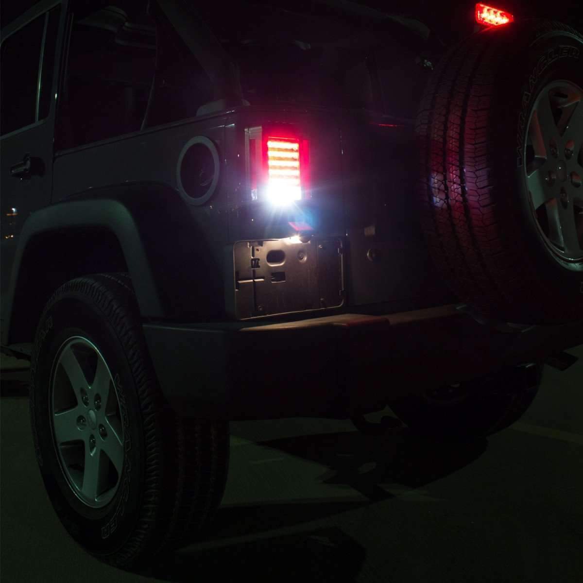 Jeep LED Lighting - Eagle Lights Black LED Generation II Jeep Tail Lights For Jeep Wrangler